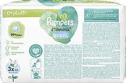 Pampers Harmonie Aqua Baby Wipes Lingettes nettoyantes pour bébé