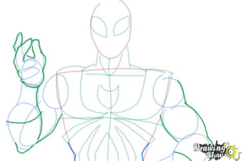 How To Draw Iron Spider Man Step By Step Easy How To Draw Iron Spider Avengers Infinity War