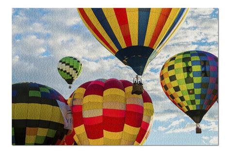 Colorful Hot Air Balloon Festival Jigsaw Puzzle Set