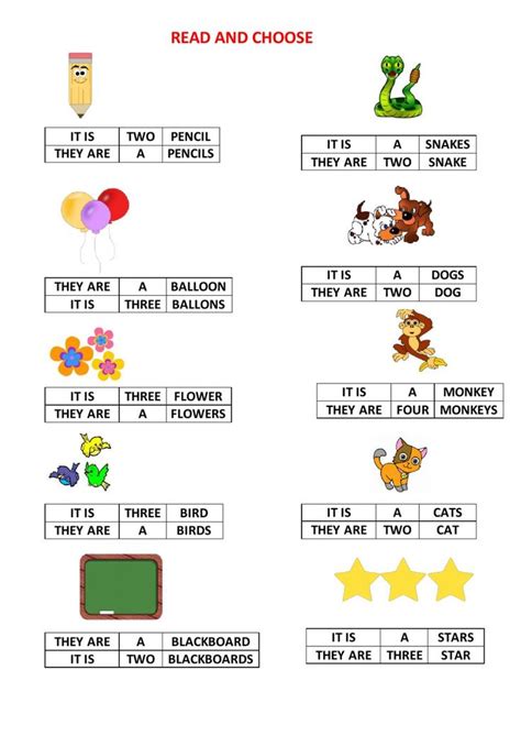 Singular Plural Interactive Worksheet Plurals Singular And Plural Elementary Worksheets