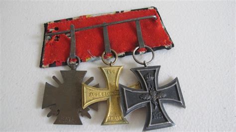 Imperial German Medal Bar Group Of Three Item 104801 Military Antiques