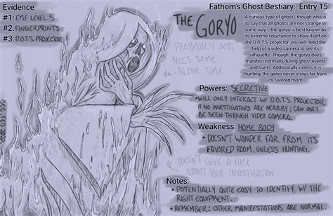 Ghost Bestiary Entry 15 -- Goryo! Really doesn't want anything to do ...