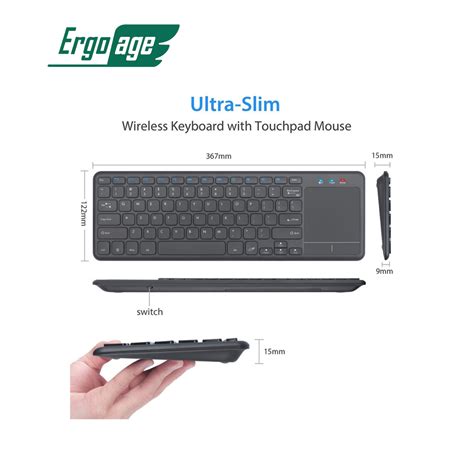 24g Wireless Keyboard With Hot Keys Ergoage Your Trustworthy