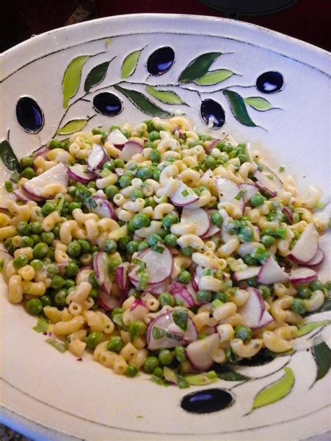 Summer Macaroni Salad With Peas And Radish | Just A Pinch Recipes