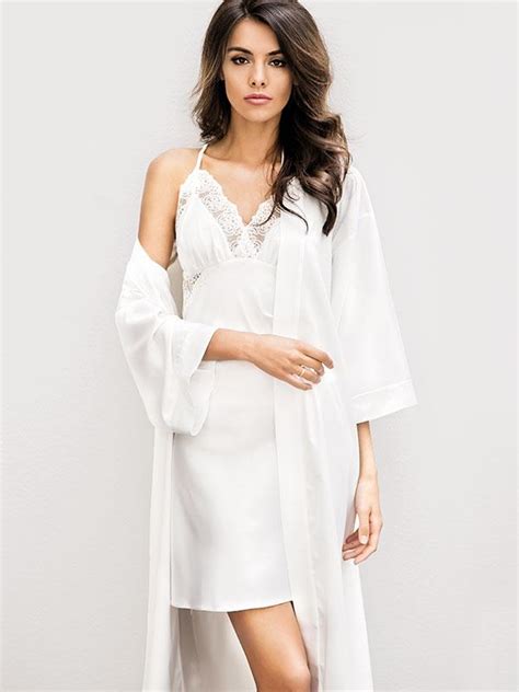 Szlafrok ALICE Ecru Dalia Lingerie