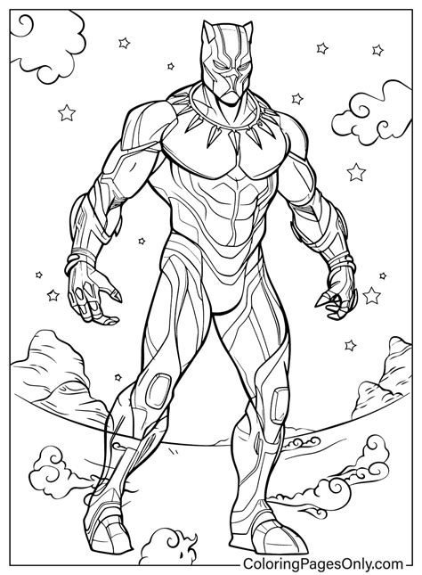 19 Black Panther Coloring Pages - ColoringPagesOnly.com