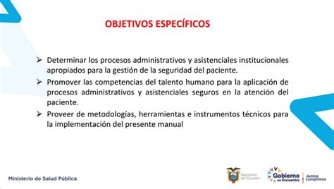 Manual De Seguridad Paciente Msp Ecuadorptx Ppt