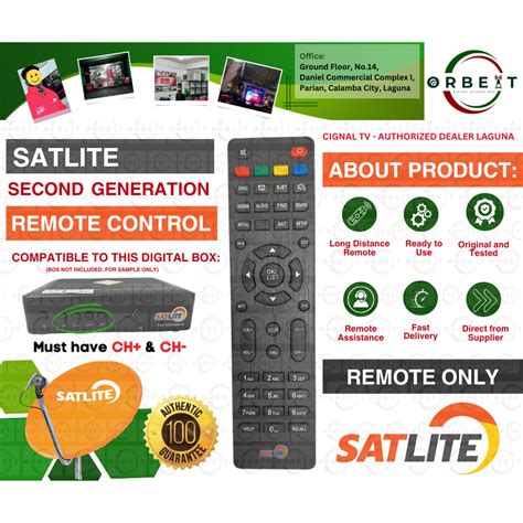 Satlite Second Generation Or Version Remote Only Shopee Philippines