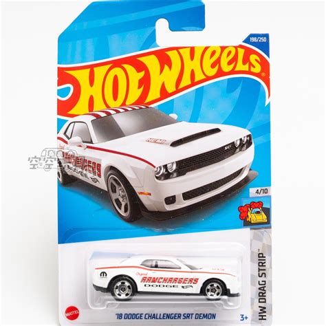 No Dodge Challenger SRT DEMON White Hot Wheels Alloy Small Sports Car Shopee
