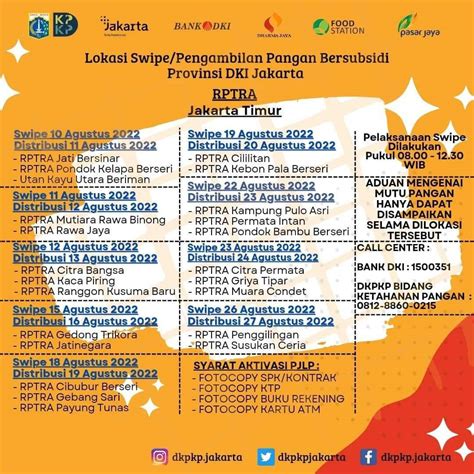 Pemprov Dki Jakarta On Twitter Halo Warga Jakarta Berikut Jadwal