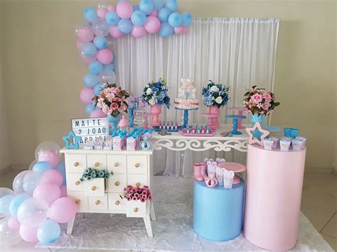 Decoração de Chá Revelação Simples → 100 Ideias, Dicas e Inspirações