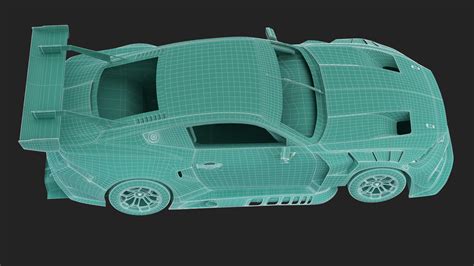 Ford Mustang GT3 2024 Template 3D Model By DSGStudio