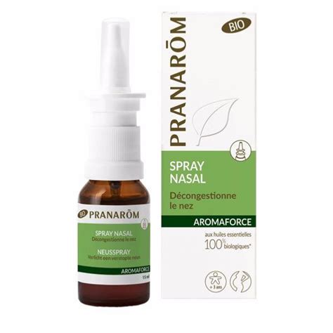 Pranarom Spray Nasal Bio Aromaforce Flacon De Ml