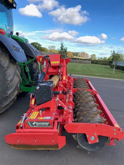 Used Kverneland Folding Power Harrow For Sale Lincolnshire Uk