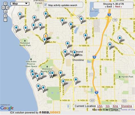 Shoreline Interactive Map