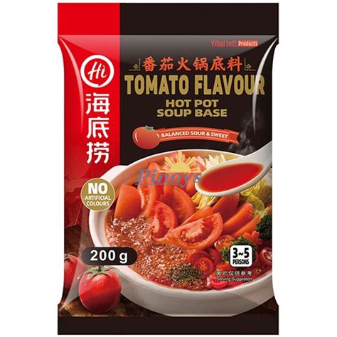 Tomato Flavour Hot Pot Base 200 G Haidilao Pinoys Eu