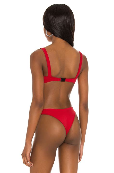 Indah Midori Underwire Bikini Top In Red Revolve