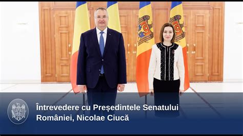 Întrevedere cu Președintele Senatului României Nicolae Ciucă YouTube