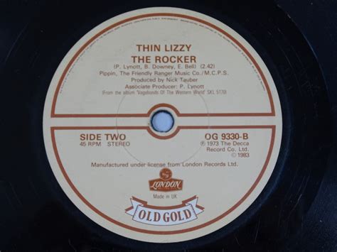 Thin Lizzy - Whiskey In The Jar (7 inch Single) - Top Hat Records