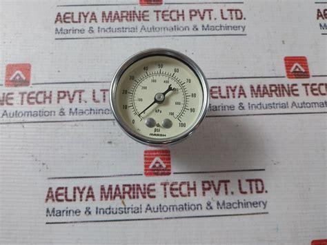 Marsh B12 Pressure Gauge 0 100 Psi Aeliya Marine