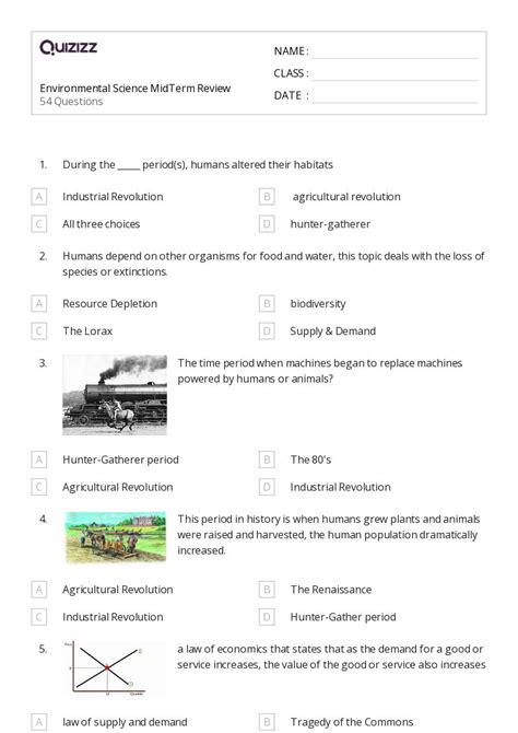 50 Environmental Science Worksheets For 8th Year On Quizizz Free