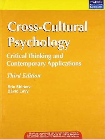 Cross Cultural Psychology Critical Thinking And Contemporary