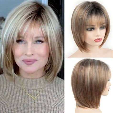 Peruka Damskie Blond Peruki bob Naturalna włosy 12911182965 Allegro pl