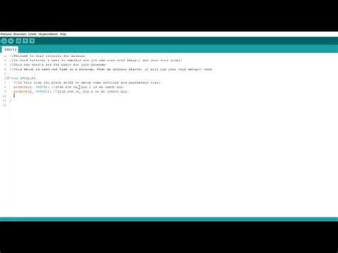 Arduino Tutorial Basics Void Loop And Void Setup YouTube