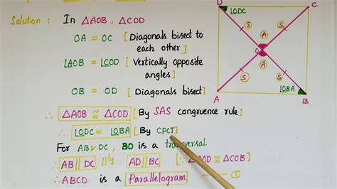 Q If The Diagonals Of A Quadrilateral Are Equal And Bisect At Right