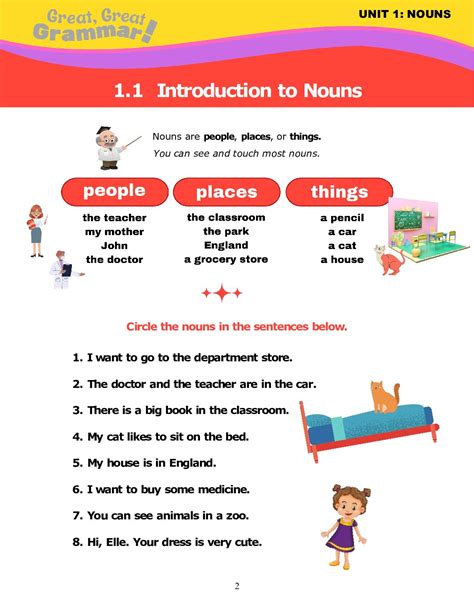 Nouns Introduction To Nouns Stickyball Esl Lessons