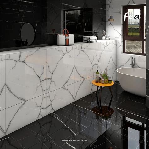 Fantastic Black Fea Ceramics Porcelain Tiles Size X Feet X Mm