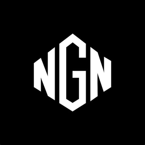 Premium Vector | Ngn letter logo design with polygon shape ngn polygon ...