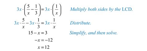 Solving Rational Equations