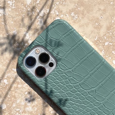 Mint Green Crocodile Iphone Case Uniqfind