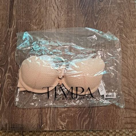 Timpa Intimates Sleepwear Timpa Duet Half Cup 2 Bra Demi 34c Nude Low Cut Poshmark