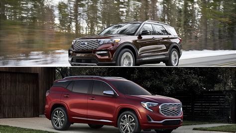 2020 Ford Explorer Vs 2019 Gmc Acadia How They Compare