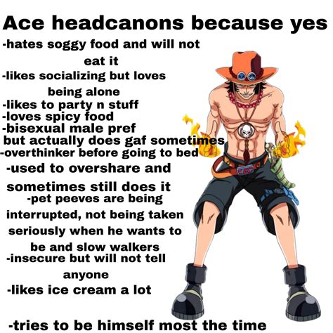 Ace headcanons bc I want to – Artofit