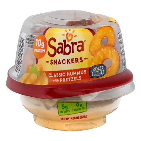 Sabra Snackers Classic Hummus With Pretzels Shop Dip At H E B