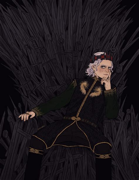 King Aegon Ii On His Throne Rhotdgreens