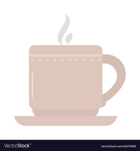 Hot coffee mug Royalty Free Vector Image - VectorStock