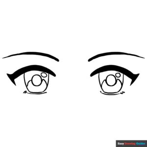 Anime Manga Eyes Coloring Page | Easy Drawing Guides