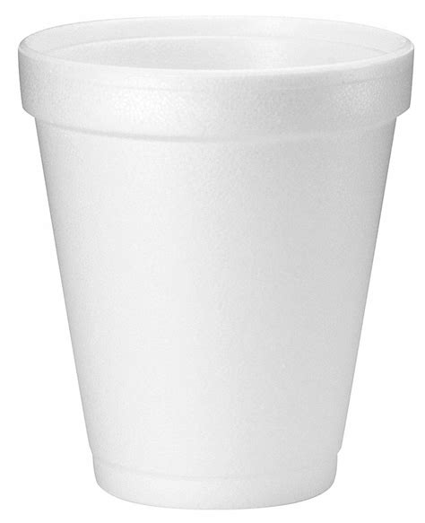 DART 8 Oz Foam Disposable Cold Hot Cup White 1000 PK 1PTP7 8J8 Grainger