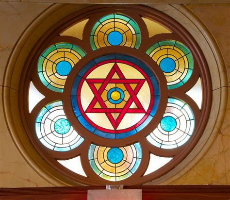 A Stained Glass Window In New York City S Eldridge Street Synagogue Home To The Museum At