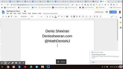 Mathtype For Google Docs Youtube