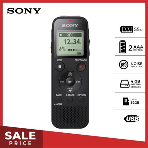 Jual Sony Recorder Icd Px Perekam Suara Digital Seri Px Black