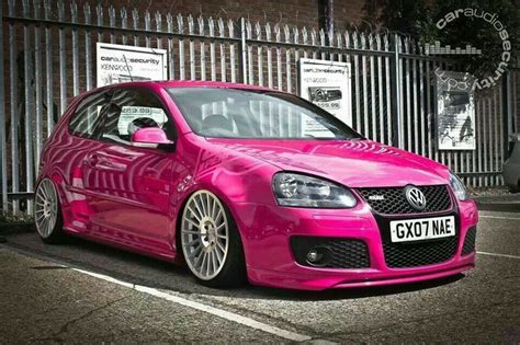 Pink Golf Gi Vw Cars Car Volkswagen Pimped Out Cars