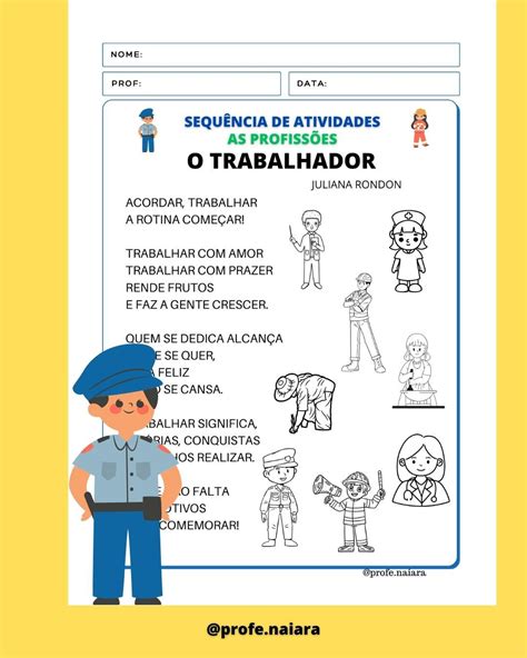 Atividades Sobre Profissões Antigas E Atuais 3 Ano