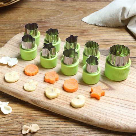 Vegetable Cutter Shapes Set Mini Pie Fruit And Cookie Stamps Mold ...