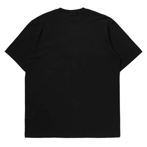 Boxy Fit Pocket Black Tshirt Insurgent Club