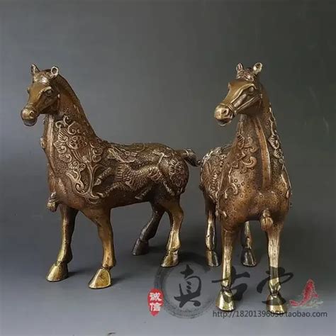 Chin S Raro Cobre Bronze Cavalo Est Tua P S Lote Imita O Antigo